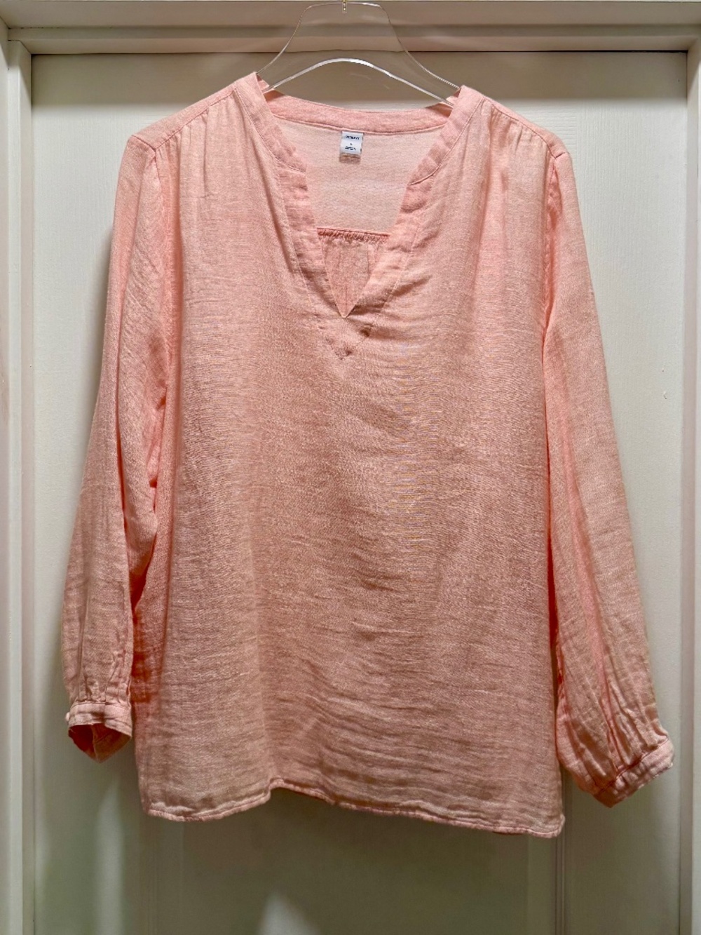 Women’s Old Navy Linen-Cotton Blend Pop Over, L